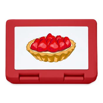 Tartelette aux fraises - Boîte à goûter - rouge - Devant
