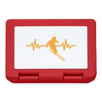 Heartbeat Skifahren Ski freestyle - Brotdose - Rot - Vorne