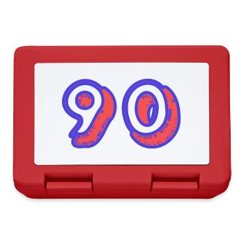 90. 90 YEARS. 90TH ANNIVERSARY. 90TH ANNIVERSARY. - Lunchbox - red - Front
