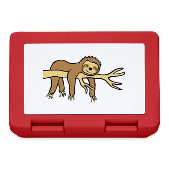 Happy hanging sloth - Lunchbox - red - Front