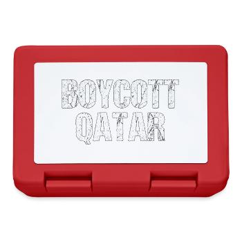 Boycottez le cadeau du Qatar - Boîte à goûter - rouge - Devant