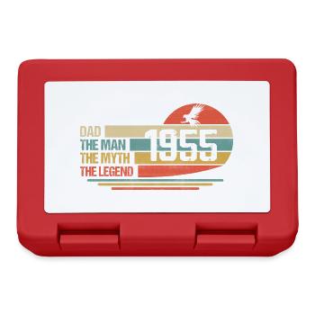 Bester Vater der Welt seit 1955 Vatertag - Brotdose - Rot - Vorne