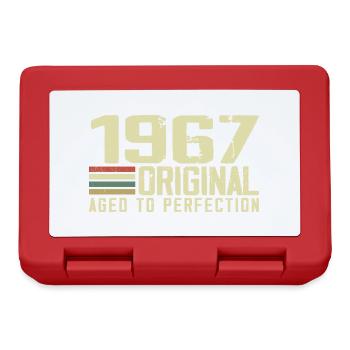 Né en 1967 - Vintage 1967 - 57e Anniversaire Rétro - Boîte à goûter - rouge - Devant