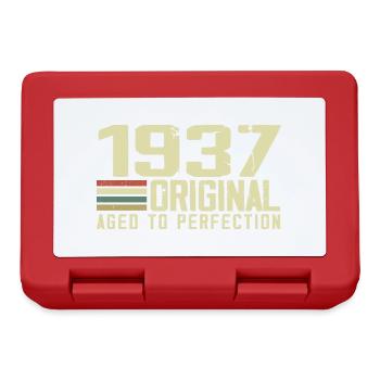 Jahrgang 1937 - Jahrgang 1937 - 87. Retro-Geburtstag - Brotdose - Rot - Vorne