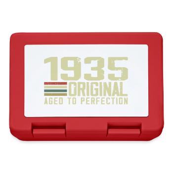 Born in 1935 - Vintage 1935 - 89th Retro Birthday - Lunchbox - red - Front