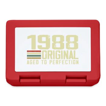 Born in 1988 - Vintage 1988 - 36th Retro Anniversary - Lunchbox - red - Front