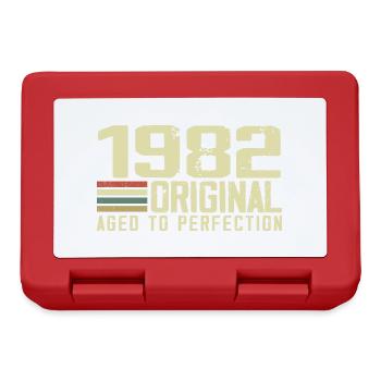 Né en 1982 - Vintage 1982 - 42e Anniversaire Rétro - Boîte à goûter - rouge - Devant