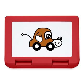 chien voiture jouet roues motrices télécommandées mignon - Boîte à goûter - rouge - Devant