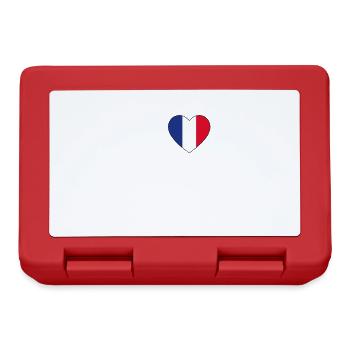 j'aime la France avec Jean Luc - Boîte à goûter - rouge - Devant