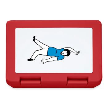 Passed out man design - Lunchbox - red - Front