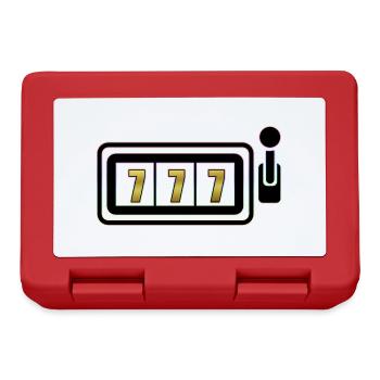 Spielautomat mit Jackpot (777) - Brotdose - Rot - Vorne