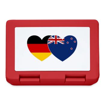 Germany New Zealand Flag Heart - Lunchbox - red - Front
