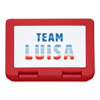 Team Luisa | Warming Stripes - Brotdose - Rot - Vorne