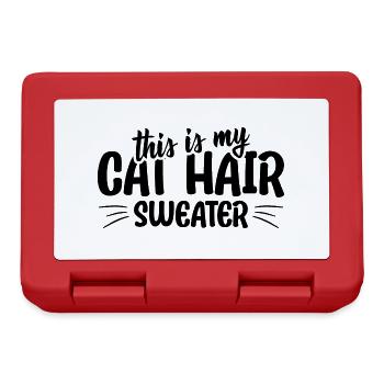 This is my cat hair shirt funny cat quote - Brotdose - Rot - Vorne
