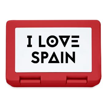 J’AIME L’ESPAGNE - Boîte à goûter - rouge - Devant