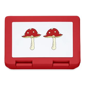 Fly agaric double - Lunchbox - red - Front
