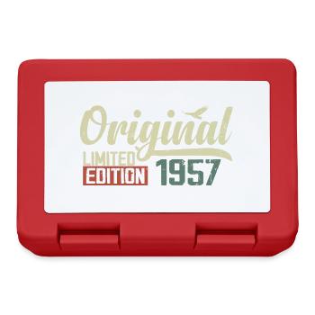 Born in 1957 Vintage Retro Birthday 1957 Gift - Lunchbox - red - Front