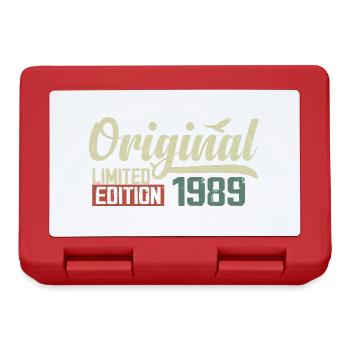 Né en 1989 Vintage Anniversaire Rétro 1989 Cadeau - Boîte à goûter - rouge - Devant