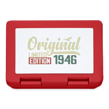 Né en 1946 Vintage Anniversaire Rétro 1946 Cadeau - Boîte à goûter - rouge - Devant