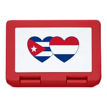 Cuba Holland Flag Heart - Lunchbox - red - Front