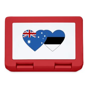 Australia Estonia Flag Heart - Lunchbox - red - Front