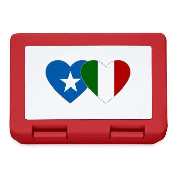 Somalia Italy Flag Heart - Lunchbox - red - Front
