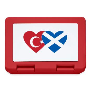 Turkey Scotland Flag Heart - Lunchbox - red - Front