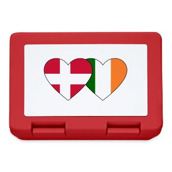 Denmark Ireland Flag Heart - Lunchbox - red - Front
