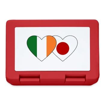 Ireland Japan Flag Heart - Lunchbox - red - Front