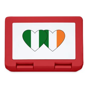 Nigeria Ireland Flag Heart - Lunchbox - red - Front