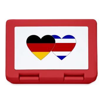 Germany Costa Rica Heart Flag - Lunchbox - red - Front