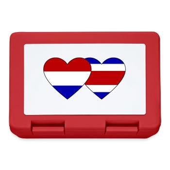 Holland Costa Rica Flag Heart - Lunchbox - red - Front