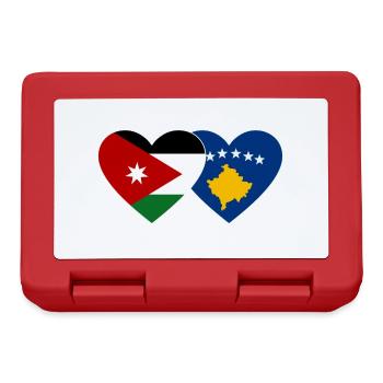 Jordanie Bosnie Drapeau Coeur - Boîte à goûter - rouge - Devant