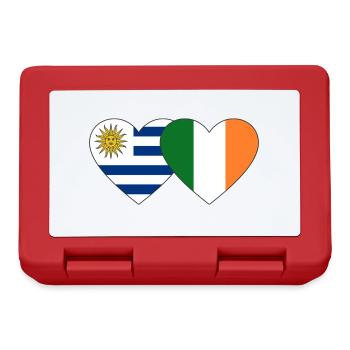 Uruguay Ireland Heart Flag - Lunchbox - red - Front
