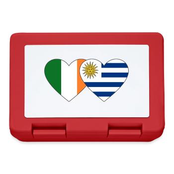 Ireland Uruguay Heart Flag - Lunchbox - red - Front