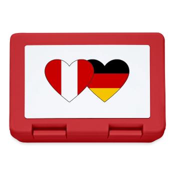 Peru Germany Heart Flag - Lunchbox - red - Front