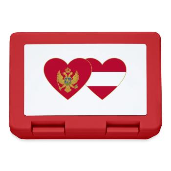 Montanegro Austria flag - Lunchbox - red - Front