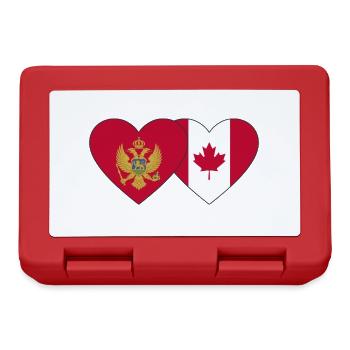 Montenegro Canada flag - Lunchbox - red - Front