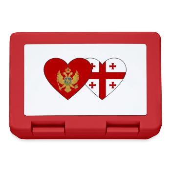 Montenegro Georgia flag - Lunchbox - red - Front