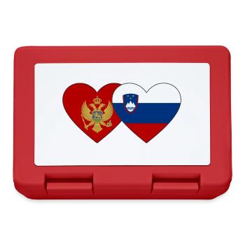 Montenegro Slowenien Flagge - Brotdose - Rot - Vorne