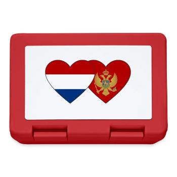 Holland Montenegro Flagge - Brotdose - Rot - Vorne