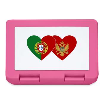 Portugal Montenegro Flagge - Brotdose - Pink - Vorne