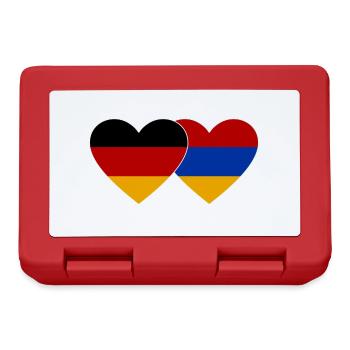 Germany Armenia Flag Heart - Lunchbox - red - Front