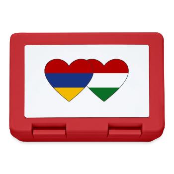 Armenia Hungary Flag Heart - Lunchbox - red - Front
