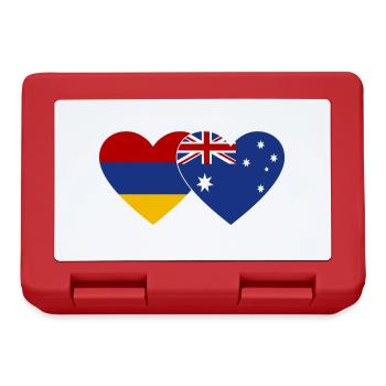 Armenia Australia Flag Heart - Lunchbox - red - Front