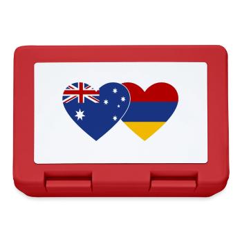 Drapeau de l’Australie et de l’Arménie - Boîte à goûter - rouge - Devant