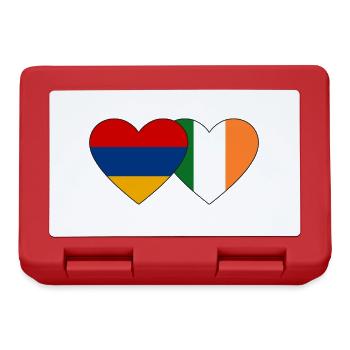 Armenia Ireland Flag Heart - Lunchbox - red - Front