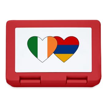 Ireland Armenia Flag Heart - Lunchbox - red - Front
