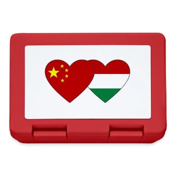 China Hungary Heart Flag - Lunchbox - red - Front