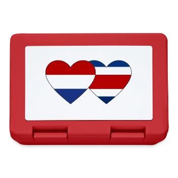 Holland Costa Rica flag heart - Lunchbox - red - Front